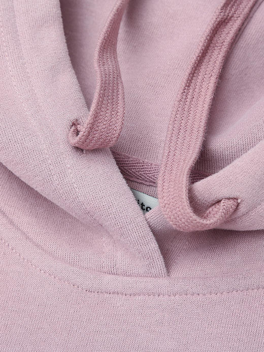 淡紫色连帽卫衣 复古风字母印花宽松上衣 春秋季慵懒感显瘦百搭女式带帽衫 商品图2