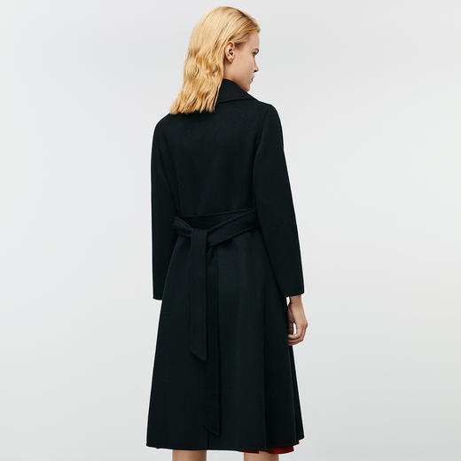 EITIE爱特爱冬新款气质翻领收腰显瘦高级感毛呢大衣8014710 商品图9