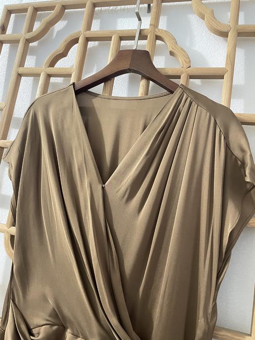 丁摩 真丝连衣裙收腰显瘦重磅桑桑蚕丝连衣裙Q121137 商品图6