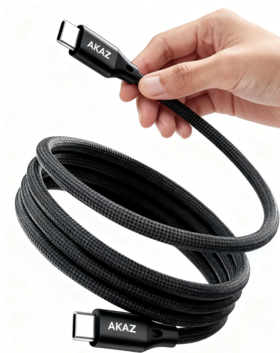 AKAZ双C磁吸240W快充线 小米vivo等可PPS快充 做工好更便携