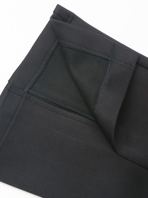 黑色微喇休闲裤 高腰显瘦垂感九分裤 冬季复古风百搭女式喇叭裤 商品图3