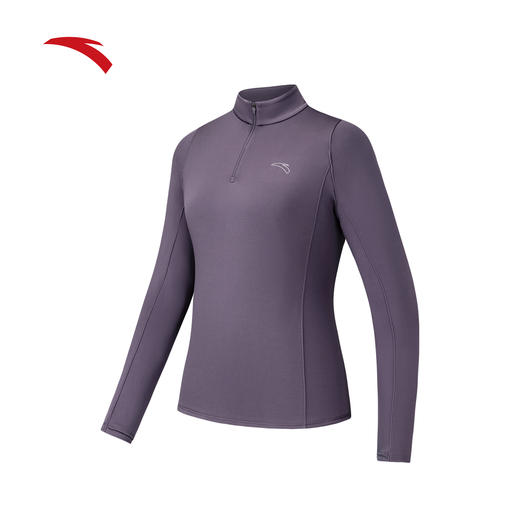 安踏空气麦芬T  保暖轻便女子冬季卫衣亲肤跑步长T162545403N 商品图1