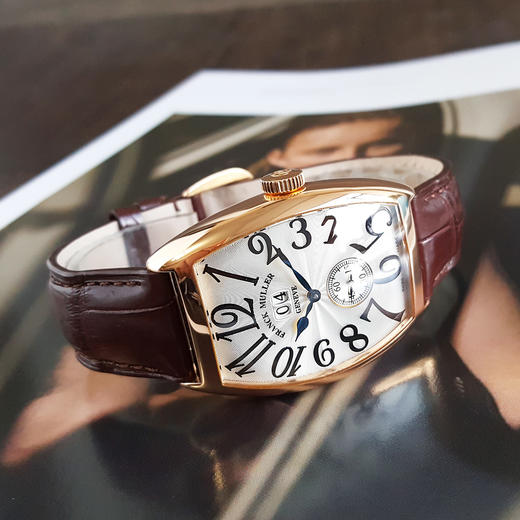 【95新】FRANCK MULLER 法兰克穆勒6850 S6 GG大日历CINTREE CURVEX系列34*47MM（男款）18K玫瑰金211025NJS13 商品图4