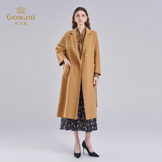 【100%绵羊毛】乔万尼100%绵羊毛双面呢外套廓形中长款EI4A589 商品图3