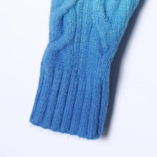 6907SDSA男士秋冬新款痞帅男装韩版渐变纽扣polo领毛衣百搭慵懒风上衣 商品图4