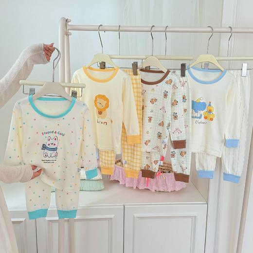 【59元起2套】儿童秋季纯棉家居服 男女童卡通可爱秋衣秋裤睡衣 商品图0