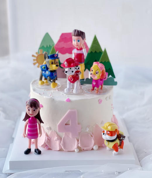 汪汪队女孩生日蛋糕 商品图0