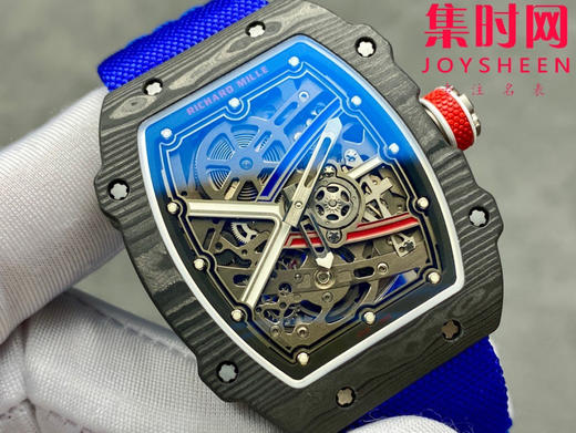 【贵重物品】只适合高端玩家 理查德米勒RM67-02 V3版 震撼登场！男士腕表 黑法国配色 一体机 摆轮会动 商品图1