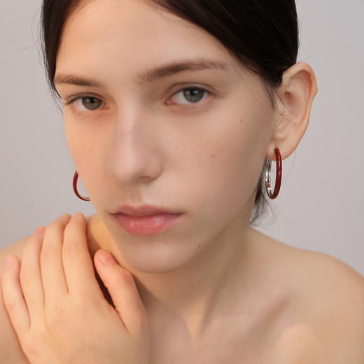 ARSIS｜流光系列 流光云雾大耳圈 商品图1