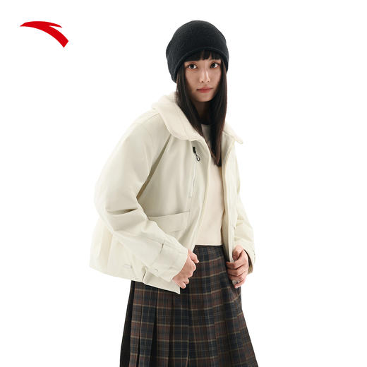 【关晓彤同款】安踏棉服外套女装翻领短款cleanfit夹克162548803 商品图0