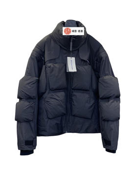 男款双肩拉链羽绒服he004