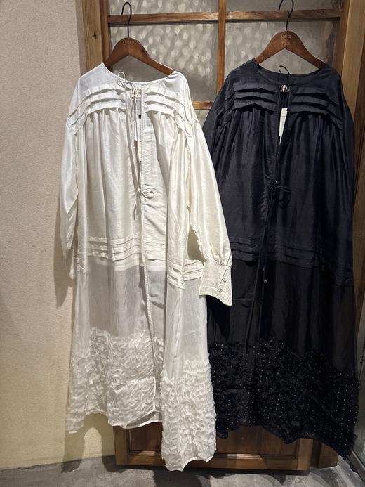 Bunon丝质羽毛叠穿罩裙 商品图14