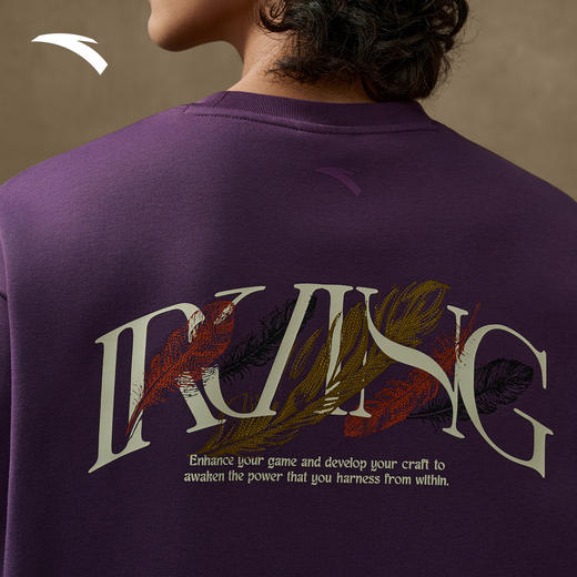 安踏凯里·欧文系列丨美式复古加绒长袖运动卫衣男女172541711N 商品图1