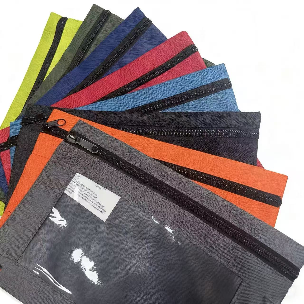 【拍一发8，8种色各1个】彩色收纳袋 旅行便携 防水化妆包 笔袋文件袋