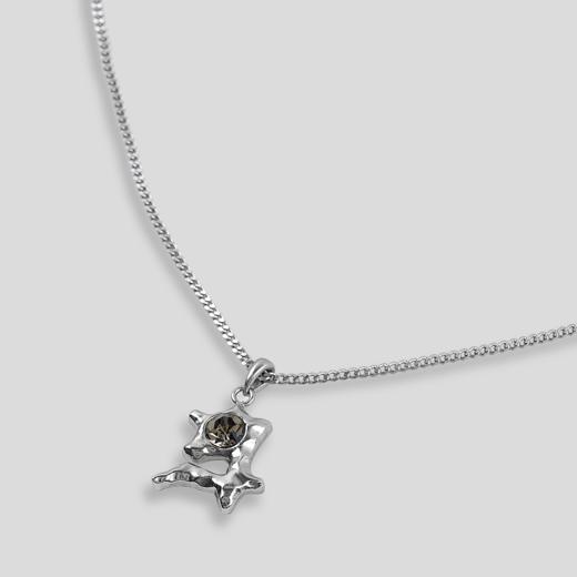 GOODBAI 916 异形数字镶嵌做旧纹理毛衣链 商品图3