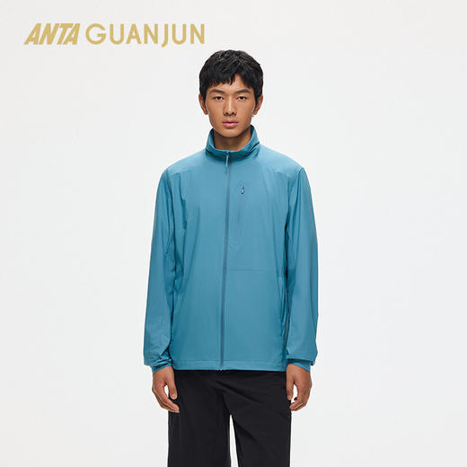 【L断码】安踏冠军户外男徒步防泼水运动上衣梭织薄外套152520616【无货退款】 商品图0