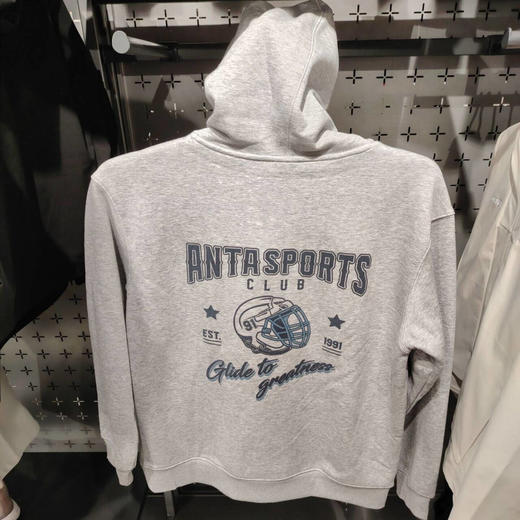 安踏冬款男卫衣休闲圆领套头跑步训练针织运动上衣152548706N 商品图1