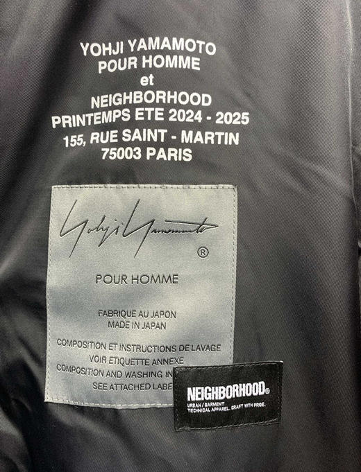 山本耀司联名款棉服飞行员夹克外套 商品图9