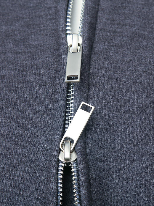 深灰色立领拉链运动风外套 刺绣字母短款夹克 秋冬季休闲百搭显瘦女式卫衣开衫 商品图4