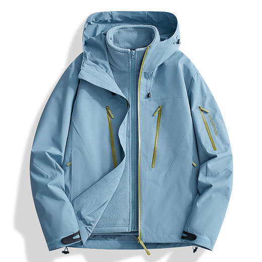 【159秒杀三合一】LUCKY DEER幸运鹿情侣款户外轻潮硬壳抓绒内胆三合一外套 商品图6