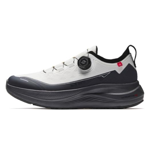 安踏绝阅丨缓震耐磨跑步鞋男鞋商务通勤黑色旋钮运动鞋112545502R 商品图1