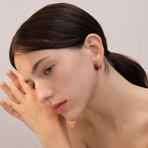 ARSIS｜流光系列 流光云雾双层耳钉 商品图2