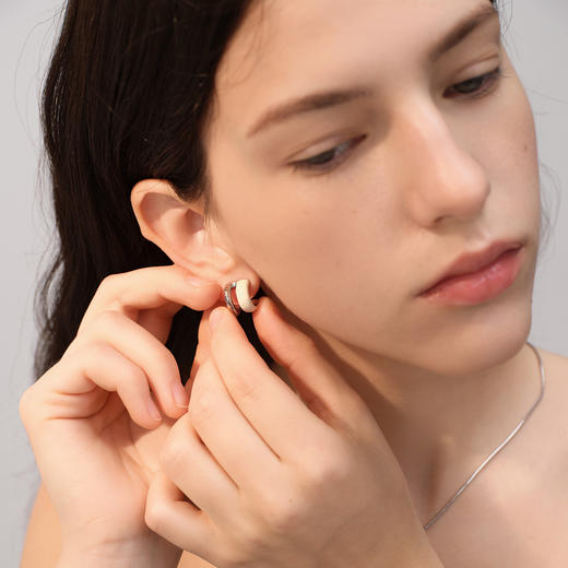 ARSIS｜流光系列 流光云雾双层耳钉 商品图5