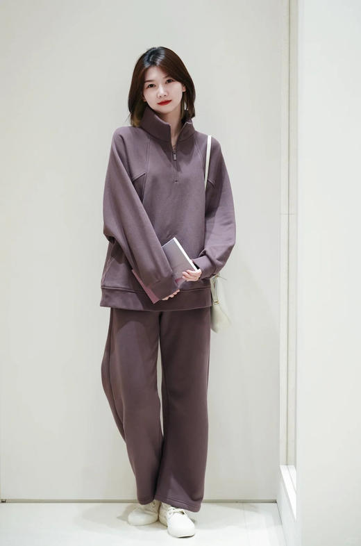 【高品质私服】【IC棉牦牛拉绒卫衣阔腿裤】手感温润，柔软亲肤,兼具舒适度与保暖性G0743/G1138-CC【无标出货 介意慎拍】 商品图0