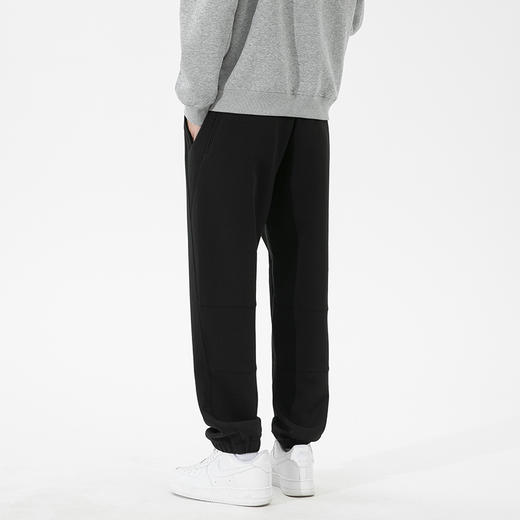 【厚实保暖】罗蒙秋冬款男士休闲裤束脚版型舒适潮搭宽松时尚腰部抽绳设计长裤子 商品图5