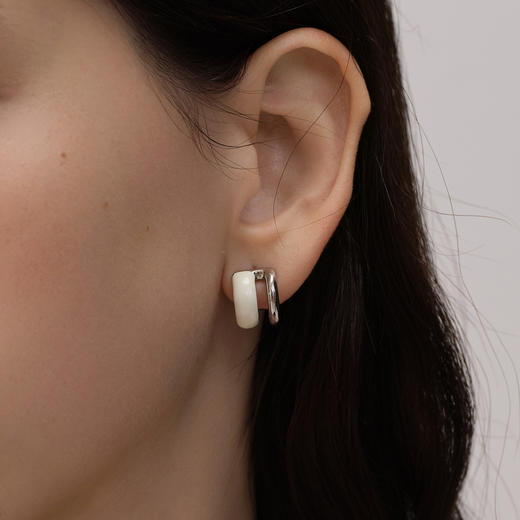 ARSIS｜流光系列 流光云雾双层耳钉 商品图6