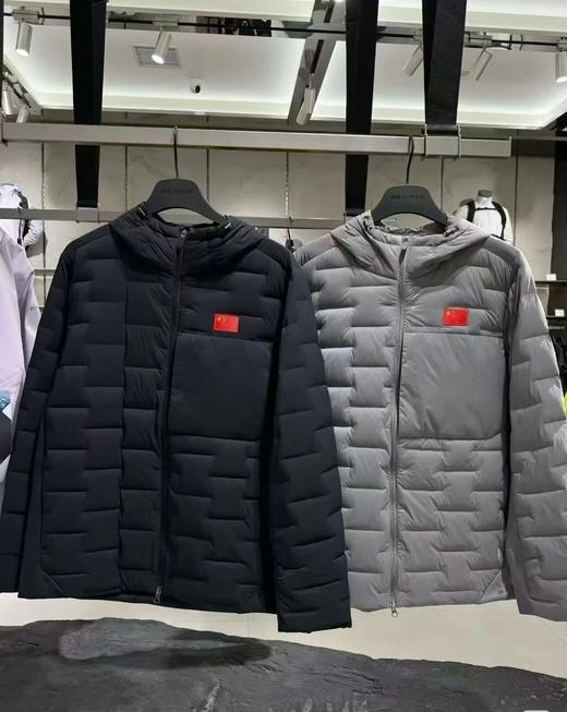 安踏冠军2025年秋冬男轻薄修身连帽羽绒服外套152530902 商品图0
