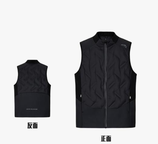 安踏跑步轻量羽绒运动马甲男冬季新款立领加厚夹克外套152545606 商品图0