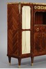 独角鹿西洋古董 1890年代法国家具名坊SORMANI签名出品路易十六风格铜鎏金雕饰嵌大理石台面硬木玻璃柜 商品缩略图3