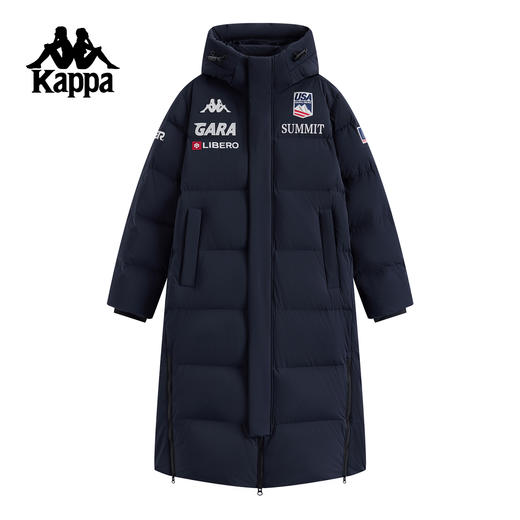 Kappa 冬季户外长款加厚鹅绒羽绒服 防泼水防风K0FY2YY42 商品图2