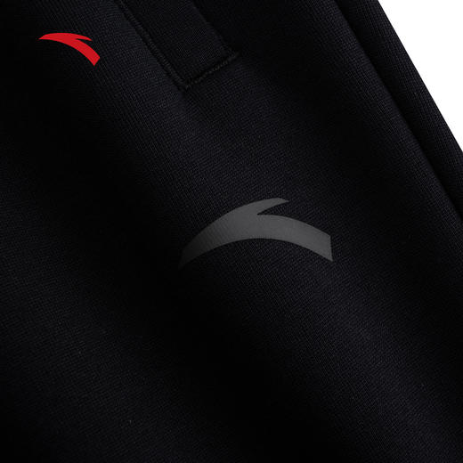 安踏运动卫裤男士2025冬季新款健身跑步黑色直筒长裤子152547304 商品图3