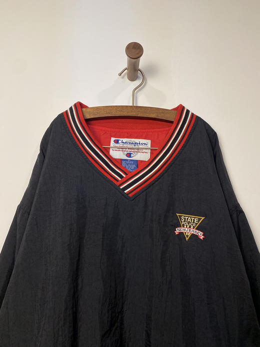 90年代 Vintage Champion 冠军 新泽西XX局 运动罩衫_SLSS(XL) 商品图1
