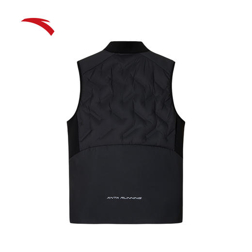 安踏跑步轻量羽绒运动马甲男冬季新款立领加厚夹克外套152545606 商品图1