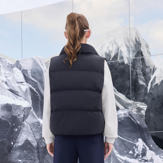 半身缘女装 冬季时尚立领百搭修身防风保暖背心254113U02040114 商品图4