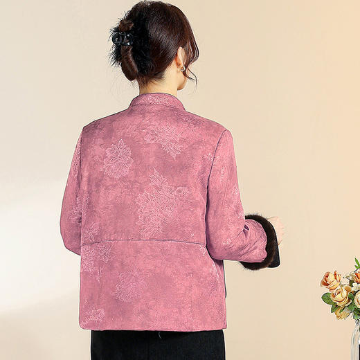 QYM CS25D115 -Y时尚外套厚款加厚保暖国风复古外套 商品图2