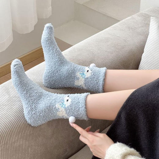 冬暖-珊瑚绒可爱动物屁屁袜纪念日百货门店同款167943414 商品图1