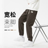 【厚实保暖】罗蒙男士秋冬款休闲裤束脚裤潮男百搭时尚腰部抽绳设计潮搭宽松休闲长裤 商品缩略图3