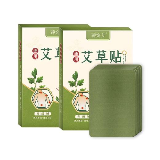 【臻宛艾 艾草通用贴】发热帖关节帖膝关节腰关节颈关节艾叶贴 12贴/盒 商品图0