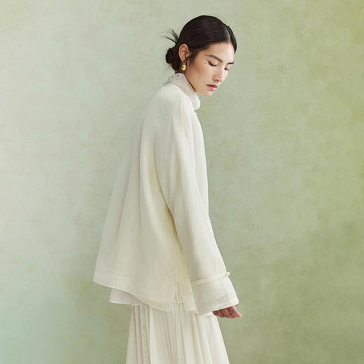 【林栖设计小店】桑蚕丝外套绣花优雅国风钉珠2026早春新款花仙子上衣女1961034 商品图7