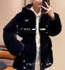 女款修身丝绒连帽羽绒服he020 商品缩略图2