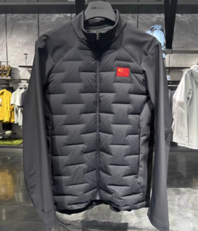 安踏冠军2025年冬装新款男士立领羽绒修身梭织上衣152540619