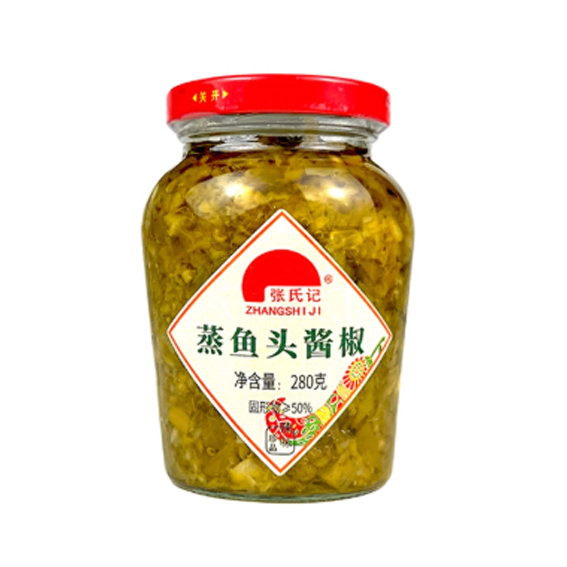 张氏记蒸鱼头酱椒280g（6970533471407）
