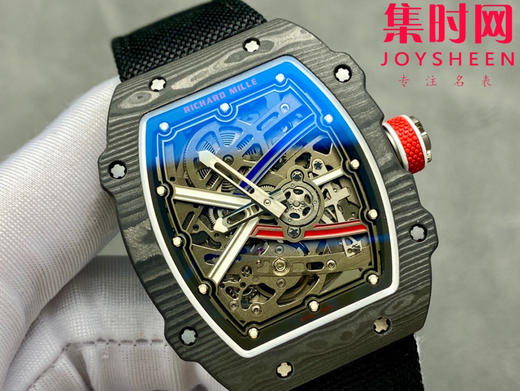 【贵重物品】只适合高端玩家 理查德米勒RM67-02 V3版 震撼登场！男士腕表 黑法国配色 一体机 摆轮会动 商品图1