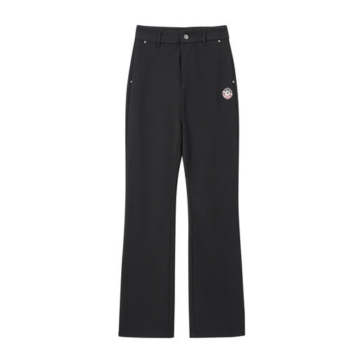 ONIARAI/鬼洗25秋冬新品泥棒蓝女款猫咪弹力喇叭针织长裤 N540181 商品图3