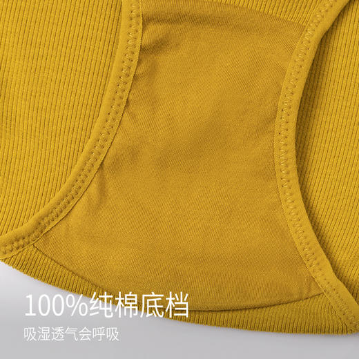 靴下物棉质三角内裤纯棉裆春夏薄款中腰收腹透气新款全棉裆三角裤 商品图3