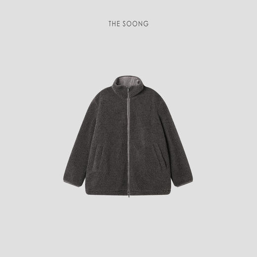 THESOONG"糯绒暖冬"经典摇粒绒软糯锁温松弛感立领外套HBWT7696 商品图8